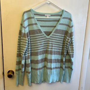 New York & Co Women’s Sweater Teal/Grey Size XL